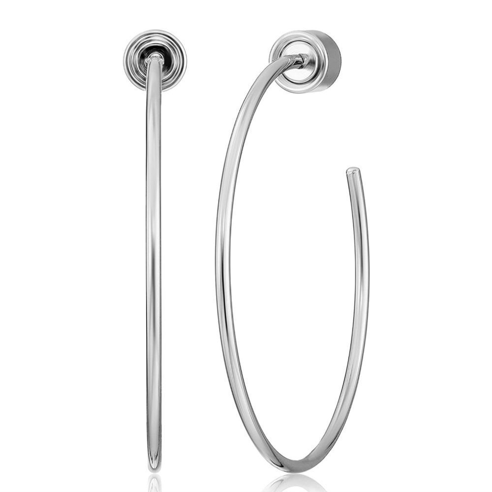 Michael Kors Silver Hoop Earrings - Picture 2 of 9